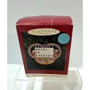 1995 Hallmark Wheel of Fortune Keepsake Ornament Anniversary 1975 QX6187